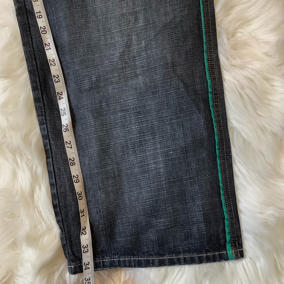 Pelle Pelle Marc Buchanan Men’s Blue HipHop Jeans Size 36 X 34 Y2K 90’s Cotton - Picture 6 of 10